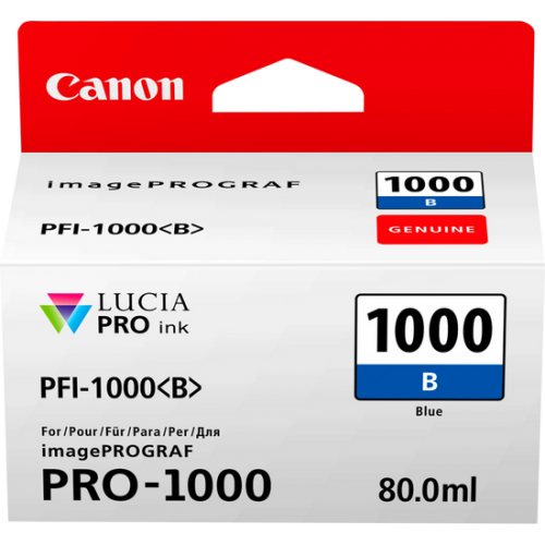 OEM Canon 0555C001 PFI-1000B ink cart BLUE