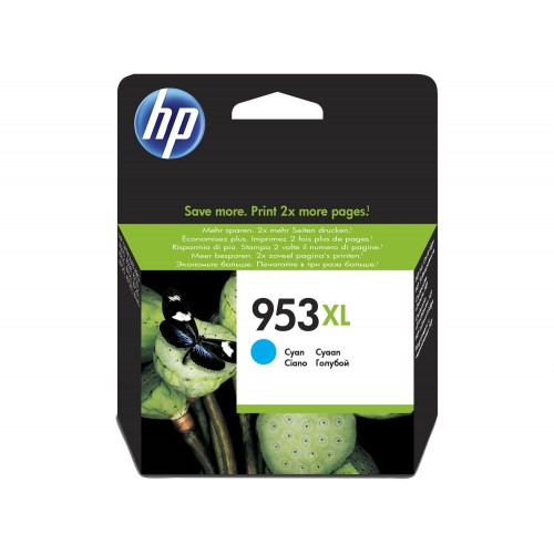 OEM HP F6U16AE (953XL) INK CARTRIDGE CYAN 1.6K PAGES 20ML