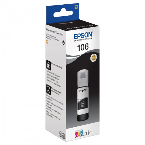 OEM Epson C13T00R140 (106) Ink Bottle Foto Black 5k Pages 70ml
