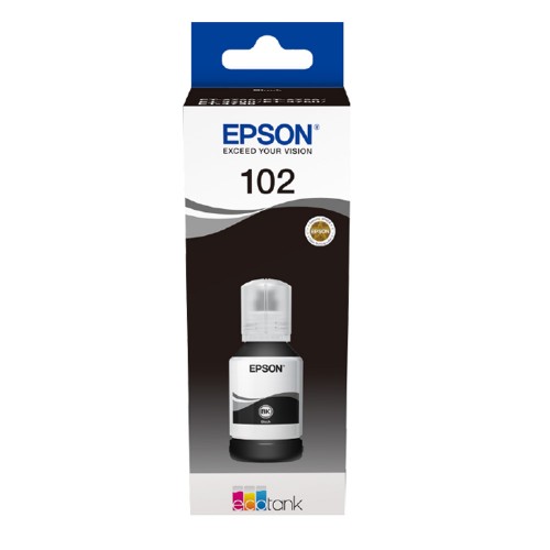 OEM Epson 102 Black Ecotank Original Ink Bottle C13T03R140