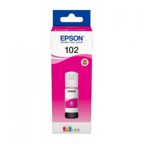OEM Epson 102 Magenta Ecotank Original Ink Bottle C13T03R340