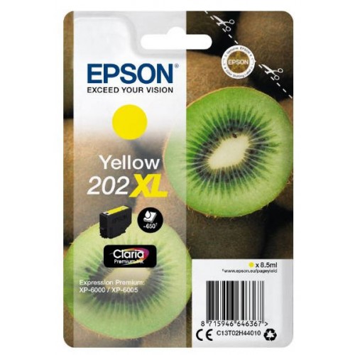 OEM Epson 202XL Yellow High Capacity Ink Cartridge T02H4