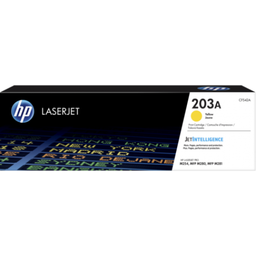 OEM HP CF542A Yellow 1300 Pages Original Toner 203A