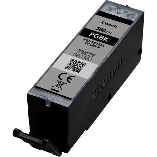 OEM Canon 1970C001 PGI-580PGBKXXL Ink Cartridge Black Extra High Capacity 600 Pages 25.7ml