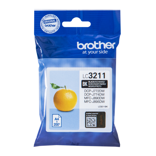 OEM Brother LC3211BK Ink Cartridge Black 200 Pages