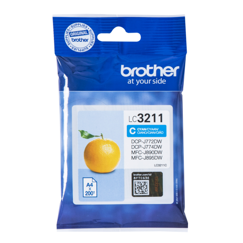 OEM Brother LC3211C Ink Cartridgee Cyan 200 Pages