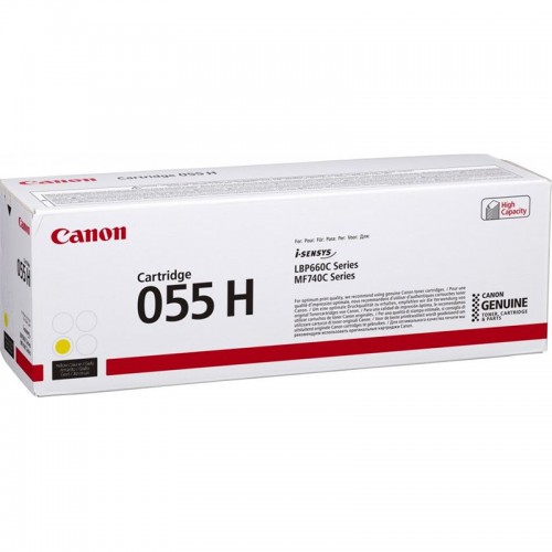 OEM Canon 055HY Yellow High Cap 5900 Pages Original Toner 3017C002