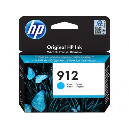 OEM HP 912 Cyan Ink Cartridge 3YL77AE