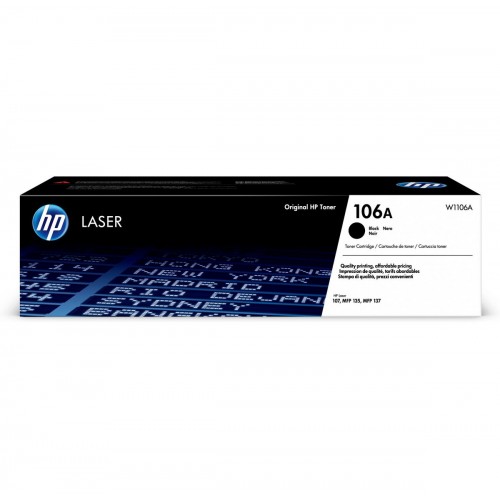 OEM HP 106A Black Toner Cartridge W1106A