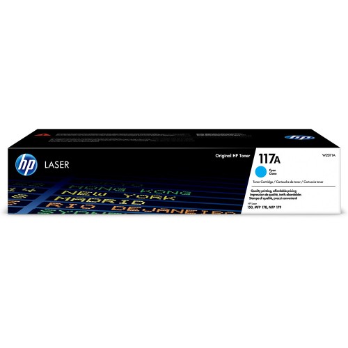 OEM HP 117A Cyan Toner Cartridge W2071A