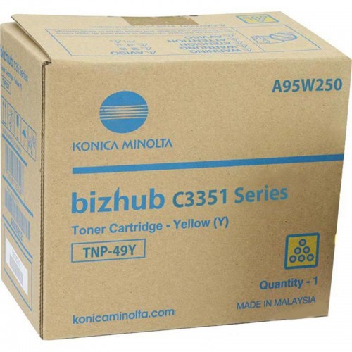 OEM Konica Minolta A95W250 TNP49Y Toner yellow