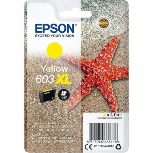 OEM Epson 603XL High Capacity Yellow Ink Cartridge T03A44010