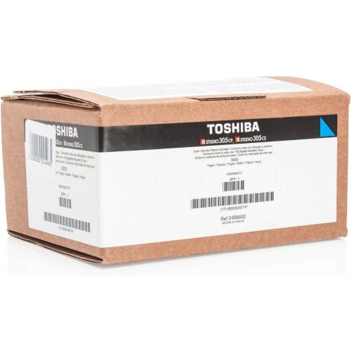 OEM Toshiba 6B000000747 (T-305PC-R) Cyan 3000 Pages Original Toner