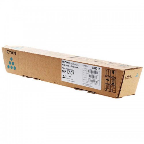 OEM Ricoh MPC407 Cyan Original Toner 842208
