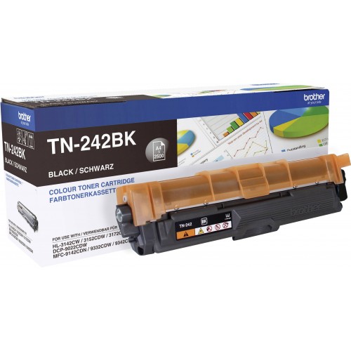 OEM Brother TN242BK Black 2500 Pages Original Toner