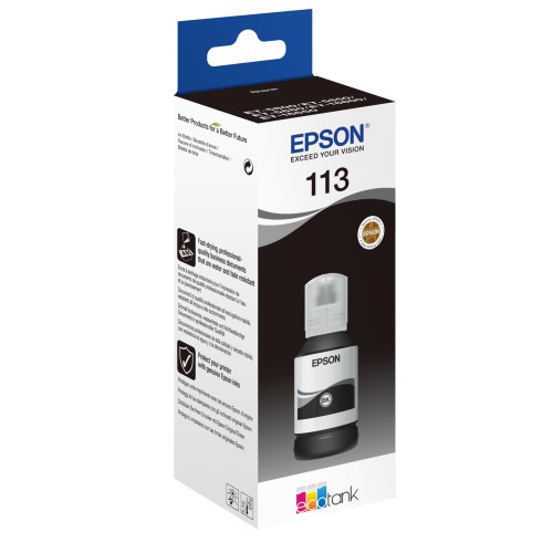 OEM Epson C13T06B140 (113) Ink Bottle Black 7.5k Pages 127ml