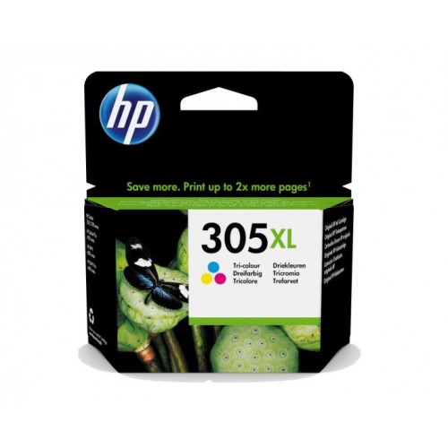 OEM HP 305XL High Capacity Tri-Colour Ink Cartridge 3YM63AE