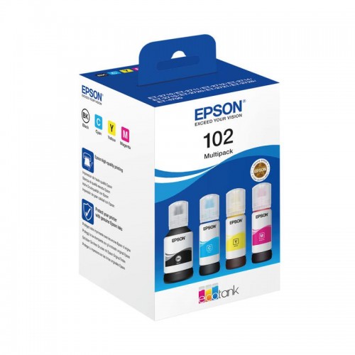 OEM Epson 102 C13T03R640 Ink Bottle Multi Pack BKCMY 127ml + 3x70ml