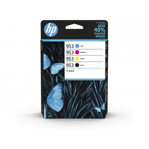 OEM HP 953 4 Colour CMYK Original Ink Cartridge Multipack 6ZC69AE