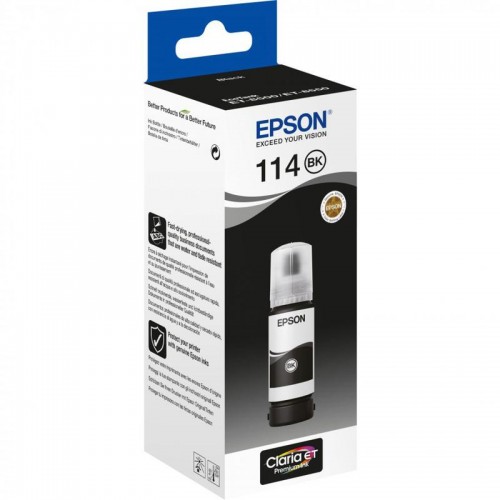 OEM Epson C13T07A140 (114) Ink Bottle Black Pigmented 2300 Photos 70ml