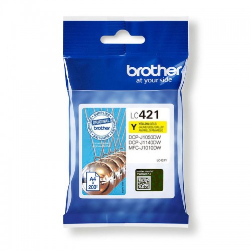 OEM Brother LC421Y Yellow Ink Cartridge