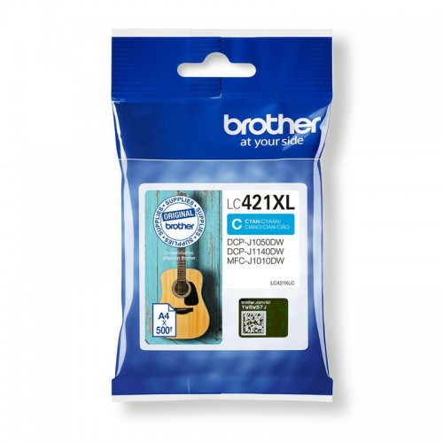 OEM Brother LC421XLC High Capacity Cyan Ink Cartridge