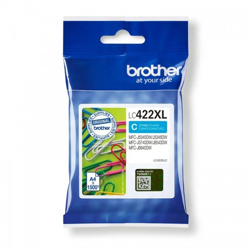 OEM Brother LC422XLC High Capacity Cyan Ink Cartridge