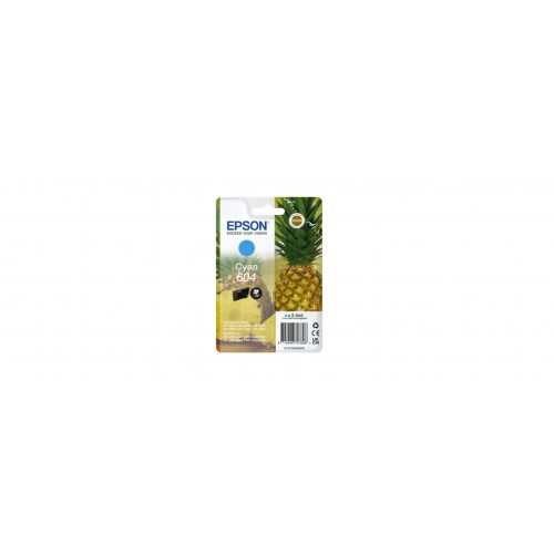 OEM Epson 604 (C13T10G24010) Cyan Original Standard Caoacity Ink Cartridge (Pineapple)