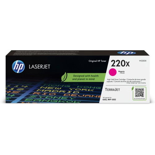 OEM HP W2203X/220X High Capacity Magenta Toner Cartridge 5.5k Pages
