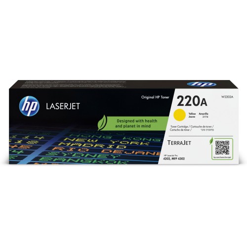 OEM HP W2202A/220A Yellow Toner Cartridge 1.8k Pages