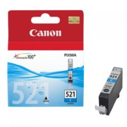 OEM Canon 2934B001 CLI-521C Ink Cartridg Cyan 505 Pages 9ml