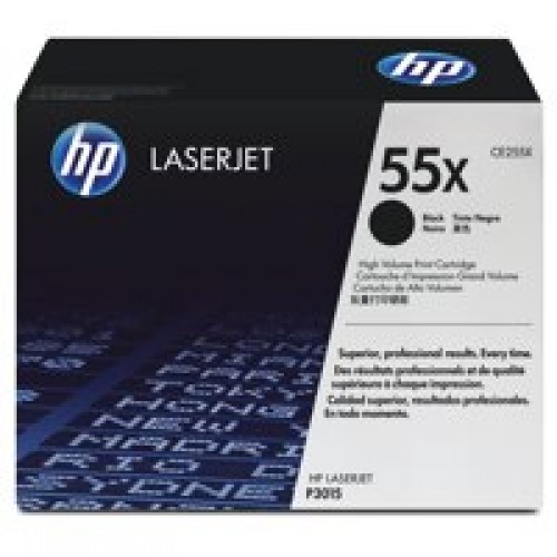 OEM HP CE255X Black 12500 Pages Original Toner 55X