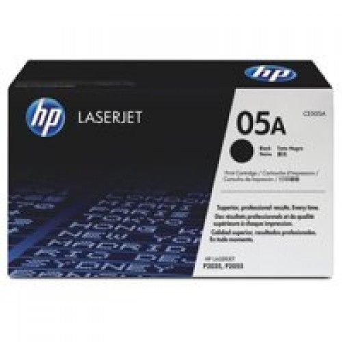 OEM HP CE505A Black 2300 Pages Original Toner 05A