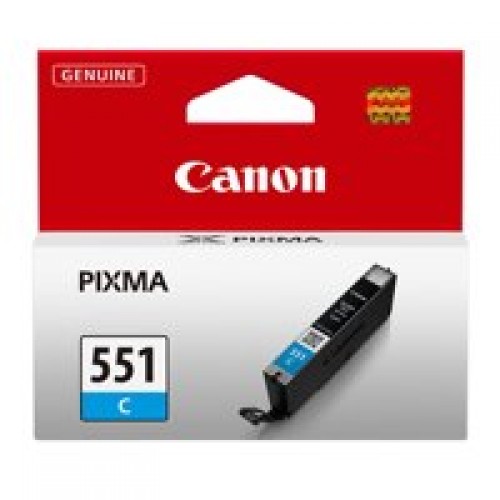 OEM Canon 6509B001 (CLI-551C) Ink Cartridge Cyan 332 Pages 121 Photos 7ml