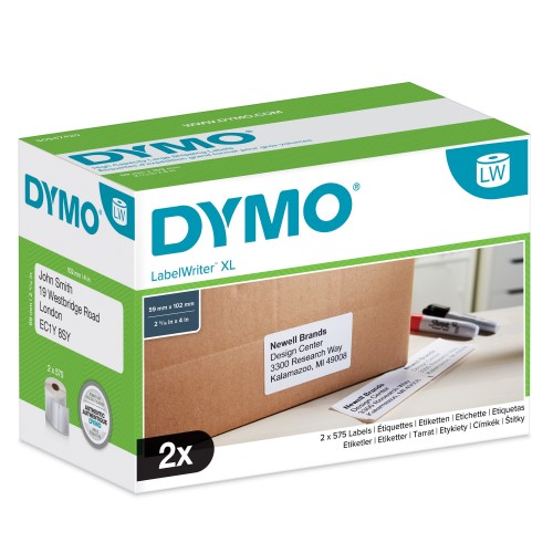 OEM Dymo S0947420 DirectLabel etikettes 102mm x 59mm 2x575 for Labelwriter 4 XL